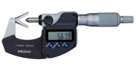 Mitutoyo Mikrometer Außen-Messschraube Metrisch / ±0,004 Mm