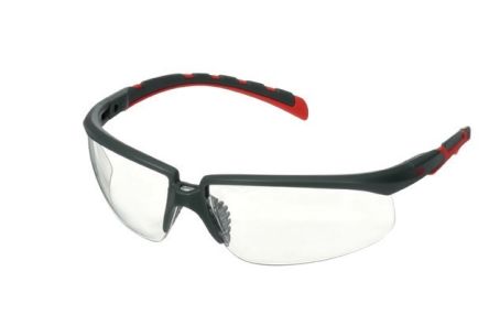 3M Solus 2000 Schutzbrille, Carbonglas, Klar Mit UV Schutz, Rahmen Aus Kunststoff Kratzfest