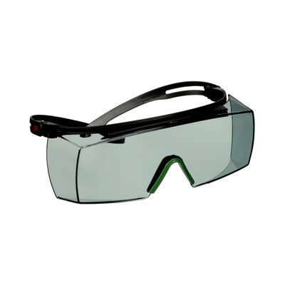 3M Secure-Fit 3700 OTG Schutzbrille, Carbonglas, Grau Mit UV Schutz, Rahmen Aus Polycarbonat Kratzfest