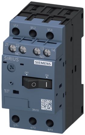 Siemens Unidad De Protección Del Motor 3RV1, 690 V, 12 A