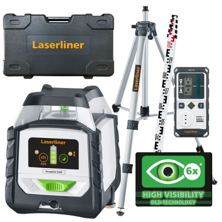 Laserliner Lasernivelliergerät Selbstnivellierend Grün, Klasse 2