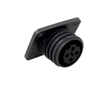 Bulgin Conector Circular Hembra Serie Buccaneer 900 De 10 Vías Hembra, Montaje De Reborde, IP68