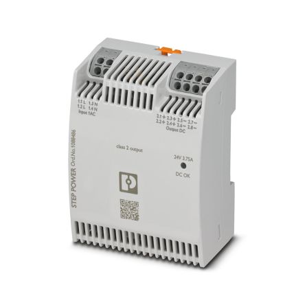Phoenix Contact STEP POWER Schaltnetzteile Netzteil, 100 → 240 V, 110 → 250 V, 24V Dc / 3.75A