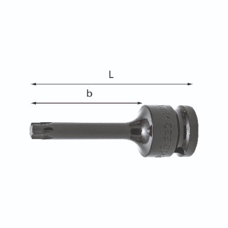 Usag Bussola A Impatto, Presa Torx T30, Attacco Quadrato 1/2 Poll.