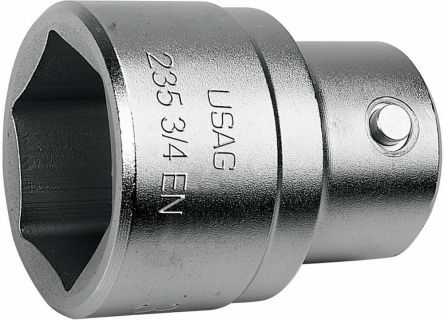 Usag 3/4 In Drive 22mm Standard Socket, 6 Point, 51 Mm Overall Length