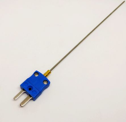 RS PRO Thermocouple Type K Ø 1mm, L 150mm, +750°C Max à Fiche Mâle Miniature