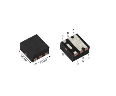 Vishay SIB4317EDK-T1-GE3 P-Kanal, SMD MOSFET 30 V / 4,5 A PowerPAK SC-75