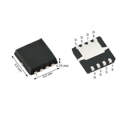 Vishay SISA10BDN-T1-GE3 N-Kanal, SMD MOSFET 30 V / 104 A, 8-Pin PowerPAK 1212-8PT