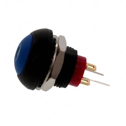 TE Connectivity PB6 Series Illuminated Push Button Switch, (On)-Off, Panel Mount, SPST - NO, White LED, 50 V Dc, 125V