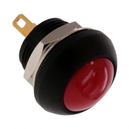TE Connectivity PB6 Series Push Button Switch, (On)-Off, Panel Mount, SPST - NO, 50 V Dc, 125V Ac, IP68
