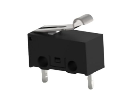 TE Connectivity Sprungkontakt-Mikroschalter Rollen-Betätiger PCB, 3 A Bei 125 V AC, Einpoliger Ein/Aus-Schalter (SPST)