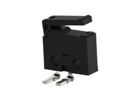 TE Connectivity Lever Snap Action Micro Switch, Left Angle PCB Terminal, 0.5A At 30VDC, SPST