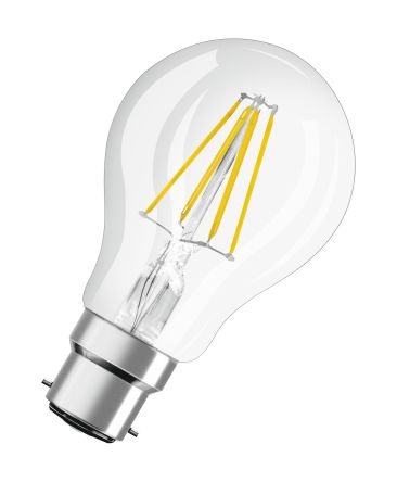 Osram PARATHOM Classic, LED-Lampe, Glaskolben, 4 W, B22d Sockel, 2700K Warmweiß