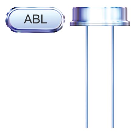 Abracon Unidad De Cristal 4.9152MHZ, ±20ppm, HC/49US, 2-Pin, 11.5 X 5.0 X 3.5mm