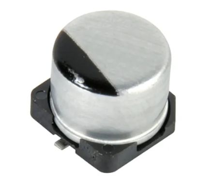 Panasonic, SMD Elektrolyt Alu Kondensator, Elko 22μF / 25V Dc, Ø 5mm X 5.4mm, +85°C