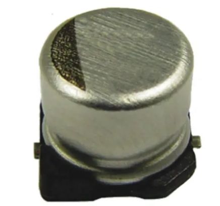 Panasonic ZA, SMD Hybrid Alu Kondensator, Elko 100μF ±20% / 50V Dc, Ø 10mm X 10.2mm, Bis 105°C