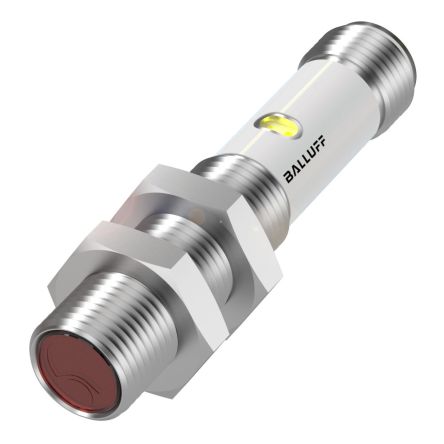 BALLUFF 12M Zylindrisch Optischer Sensor, Diffus, Bereich 25 Mm, PNP Ausgang, M12 4-poliger Steckverbinder,