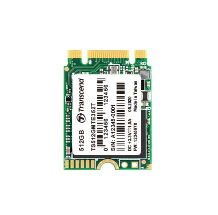 Transcend MTE352T, M.2 Intern HDD-Festplatte PCIe NVMe Gen 3.0 X 2, TLC, 128 GB, Intern, SSD