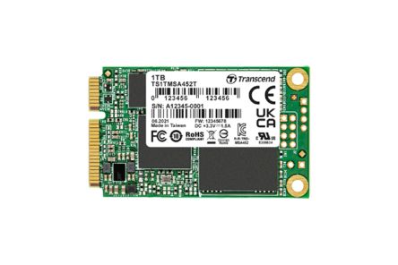 Transcend MSA452T-I, MSATA Intern HDD-Festplatte SATA III Industrieausführung, TLC, 256 GB, SSD