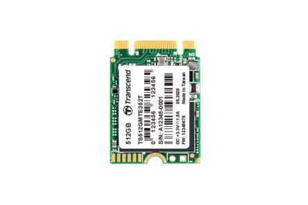 Transcend MTE352T, M.2 Intern HDD-Festplatte PCIe NVMe Gen 3.0 X 2, TLC, 512 GB, Intern, SSD