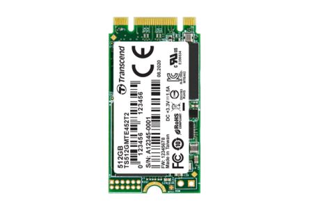 Transcend MTE452T2, M.2 Intern HDD-Festplatte PCIe NVMe Gen 3.0 X 2, TLC, 512 GB, Intern, SSD