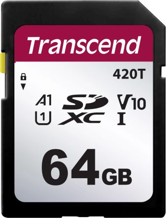 Transcend SDXC SD-Karte 64 GB A1, U1, V10