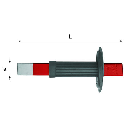 Usag Burin Plat 26 Mm, Acier Forgé Au Chrome-vanadium