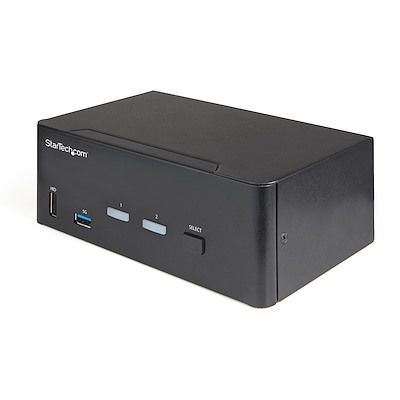 StarTech.com KVM-Switch 2-Port 1 Videoausgänge HDMI 2 Displays USB 3,5 Mm Stereo 160 X 100 X 58mm