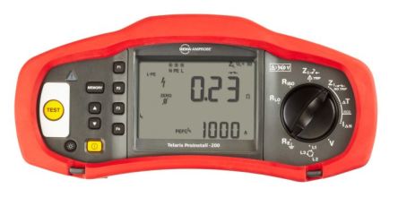 Fluke PRO-200-EUR FTT Multifunktionsprüfgerät, 3-Draht Autom.RCD Rampentest Ohne Auslösung, 100V