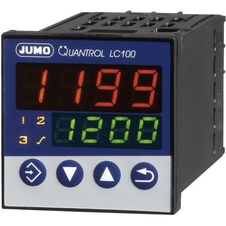 Jumo LC100 PID Temperaturregler Tafelmontage, 1 X Relais Ausgang, 240 V, 48 X 48mm