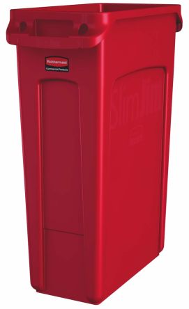 Rubbermaid Commercial Products Polypropylen Mülleimer 23gal Rot T 558.8mm
