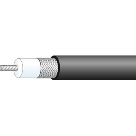 Huber+Suhner Cable Coaxial RG213, 50 Ω Negro