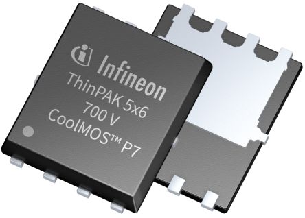 Infineon IPLK70R1K2P7ATMA1 N-Kanal, SMD MOSFET 700 V / 4,4 A, 5-Pin ThinPAK 5 X 6