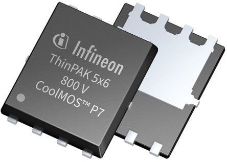 Infineon MOSFET IPLK80R750P7ATMA1, VDSS 800 V, ID 7 A, ThinPAK 5 X 6 De 5 Pines