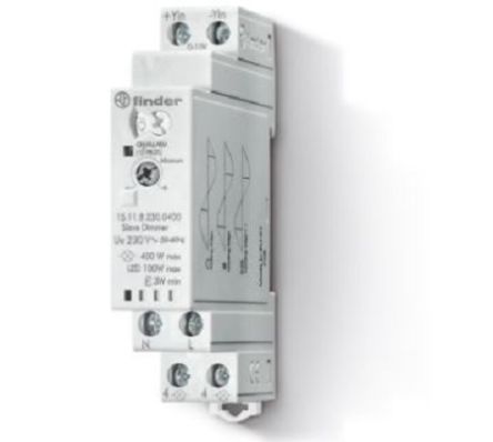 Finder Interruptor Atenuable,, 1 Vía Vías, 400W, 230V Ac, 30A