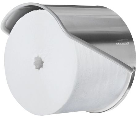 Tork Metall Toilettenpapierhalter Einfach, Stahlfarben, 140mm X 120mm X 140mm