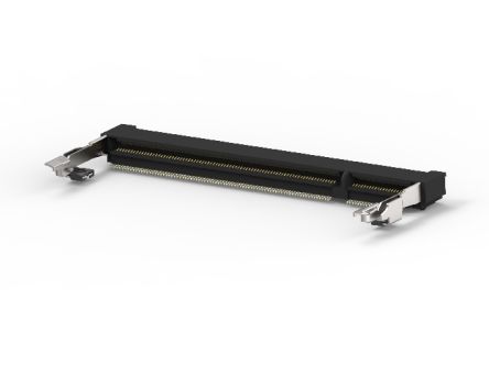 TE Connectivity Zócalo DIMM, 0.6mm, 200 Contactos, Ángulo De 90°, Montaje En Placa, 500mA, Serie DDR3 SO DIMM, DDR SODIMM