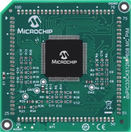 Microchip DsPIC33CK512MP608 Development Board, DsPIC33CK512MP608 EXT MC PIM Stromüberwachungseinheit