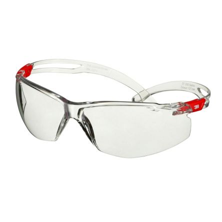 3M SecureFit500 Schutzbrille Linse Klar, Kratzfest, Mit UV-Schutz
