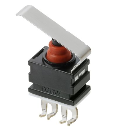 Omron Subminiatur-Mikroschalter Scharnierhebel-Betätiger Schnellverbindung, 1 MA, Einpoliger Ein/Aus-Schalter (SPST) IP