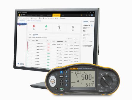 Fluke 1662 DE Multifunktionsprüfgerät, Phase-Erde, Phase-Neutral Autom.RCD Rampentest, 100V