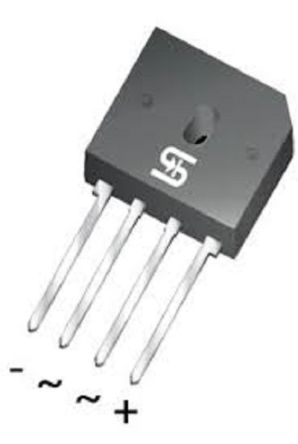 Taiwan Semiconductor Brückengleichrichter, 1-phasig 15A 600V THT GBU Quad
