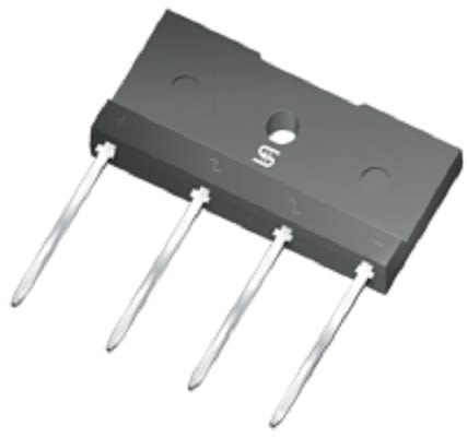 Taiwan Semiconductor Brückengleichrichter, 1-phasig 10A 600V THT TS-6PL Quad