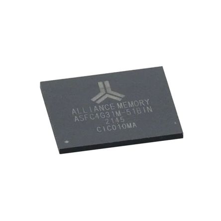 Alliance Memory 4GByte NAND闪存芯片, eMMC接口, FBGA-153, 11.5 x 13 x 1mm