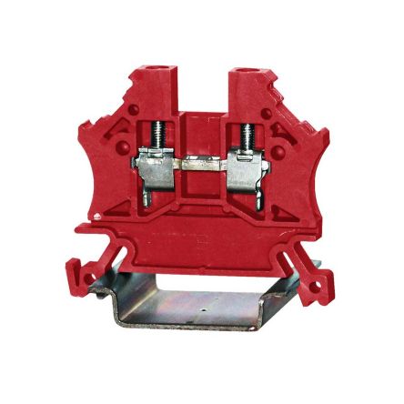 RS PRO 43408TT Reihenklemme Einfach Rot, 1000 V / 24A, Mit Käfigklemme