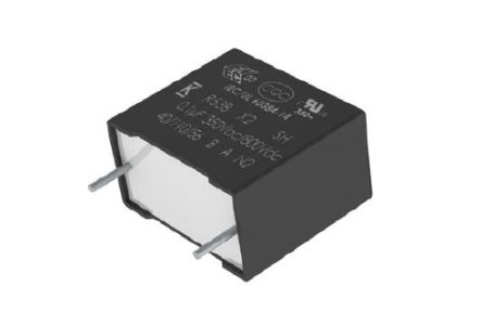 KEMET R53B Folienkondensator 1.5μF ±10% / 350V Ac, THT