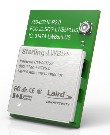 Laird Connectivity WLAN- Und Bluetooth-Module 802.11a, IEEE 802.11ac, IEEE 802.11b/g, IEEE 802.11n GPIO, PCM, SPI,