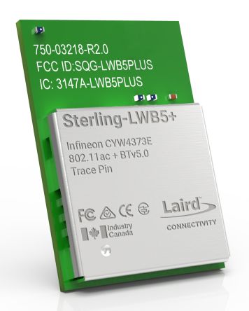 Laird Connectivity WLAN- Und Bluetooth-Module 802.11a, IEEE 802.11ac, IEEE 802.11b/g, IEEE 802.11n GPIO, PCM, SPI,
