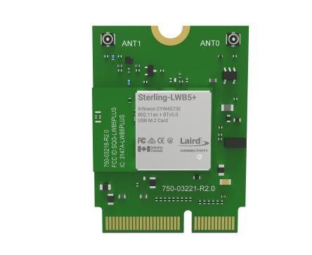 Laird Connectivity WLAN- Und Bluetooth-Module 802.11a, IEEE 802.11ac, IEEE 802.11b/g, IEEE 802.11n UART, USB 3.3V 30 X
