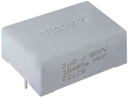 Vishay MKP1848Se DC-Link Polypropylene Film Capacitor, 700V Dc, 10%, 2μF, Through Hole